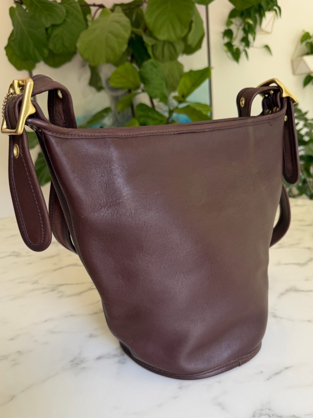 Coach Vintage Helen's Legacy Crossbody Shoulder Bag 9953 Mahogany Brown Leather - Picture 8 of 16